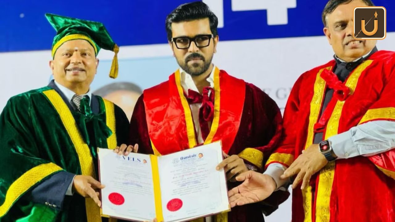 Usthadian Academy / Ram Charan Honored with an Honorary Doctorate in Literature from Vels University | 18 apr 2024 Usthadian Academy / Ram Charan Honored with an Honorary Doctorate in Literature from Vels University